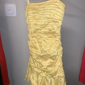Strapless mini dress